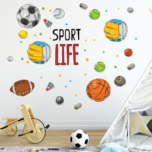 Vinilos decorativos deportivos Mfault en vinilo para habitación miniatura 1