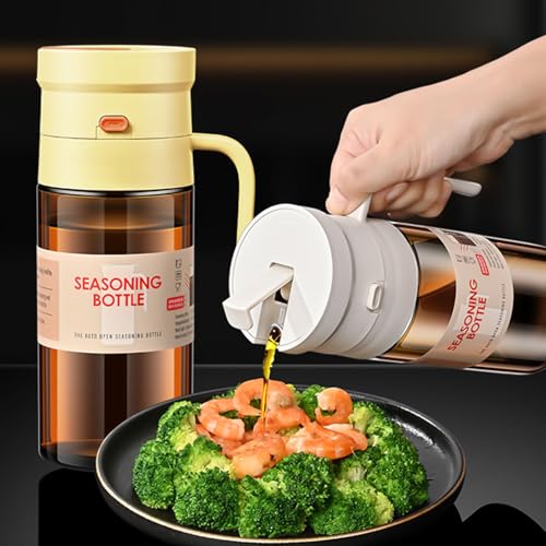 Botellas de aceite de vidrio con vertido controlado y tapa inteligente 3