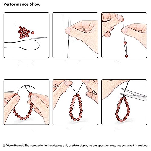 Bead String Rubber Stretchy String Elastic String 0.5Mm Crystal String Diy Jewelry Making Cord Bracelets Beading Thread 50M/Roll For Children Adult Women Men Girls - Red #TOP5