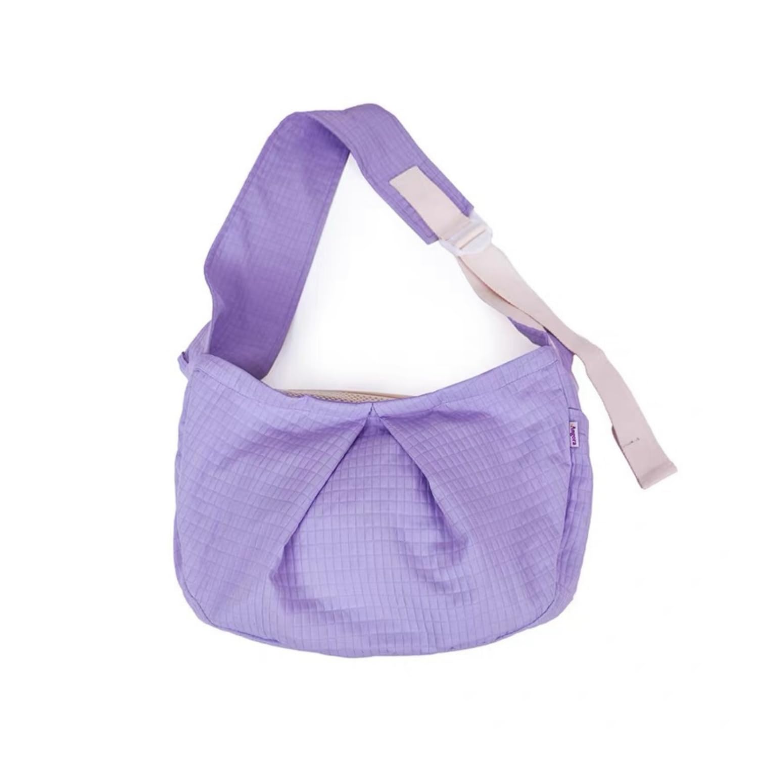 Ferret Sling Carrier - Pet Carrying Bag with Adjustable Strap Hands Free Shoulder Bag Crossbody Travel Slings Soft Small Animal Bonding Pouch Front Backpack for Ferret Rabbit Puppy Kitten (Purple)