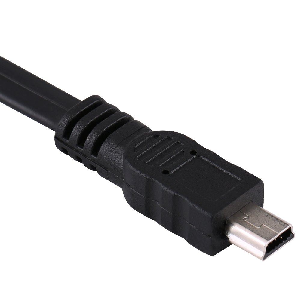 DEWIN Kabel OBD2 USB, 180 cm Auto OBD-II OBD2 EOBD 16-stykowy przedłużacz diagnostyczny do mini kabla USB