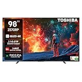 Toshiba 248 cm (98 Inches) 4K Ultra HD Smart QLED TV | Dolby Vision Atmos, HDR10+ | 144 Hz Panel | 2.1 CH 61W Speaker with Sub Woofer | REGZA Engine ZRi | Voice Control | VIDAA OS | 98Z570RP (Black)
