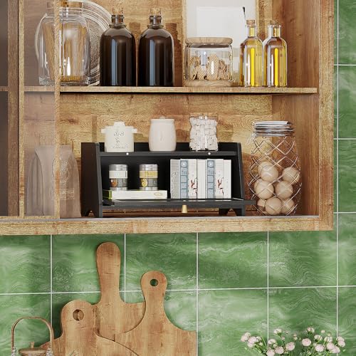 BAMBANG Bread Bin for Kitchen Countertop, Bamboo Bread Box Wooden Farmhouse Bread Storage Container, Small Breadbox Organizer for Counter Cabinet Pantry, Black - Cosy Home Interiors BAMBANG Bread Bin for Kitchen Countertop, Bamboo Bread Box Wooden Farmhouse Bread Storage Container, Small Breadbox Organizer for Counter Cabinet Pantry, Black - Image 7