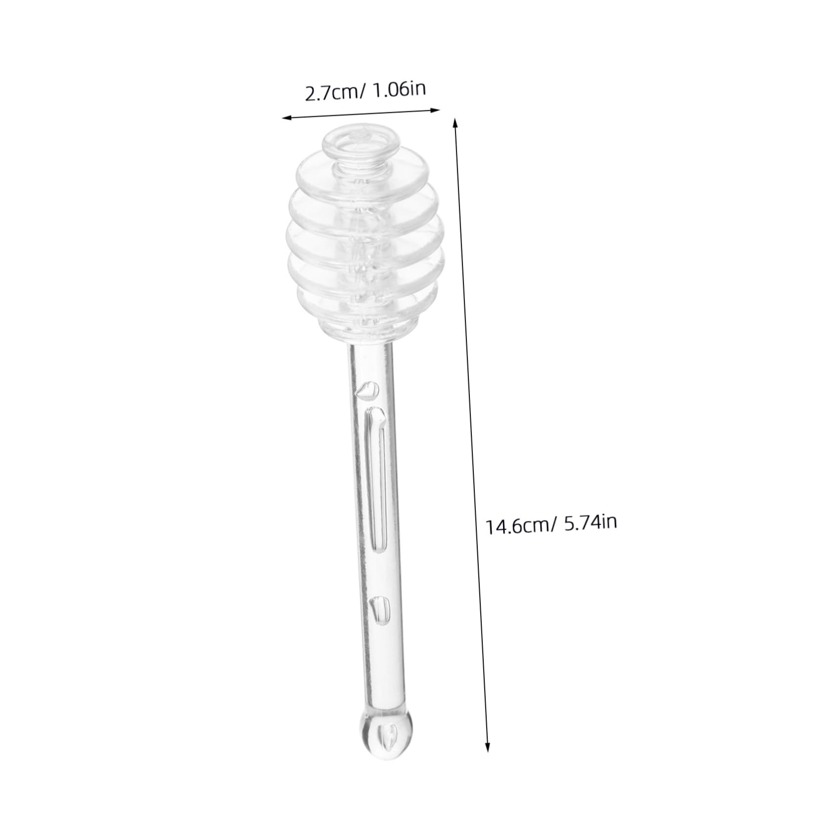 JECOMPRIS Stainless Steel Honey Stirrer 2 Pcs Honey Mixing Stick Spoon Mini Easy Maintenance