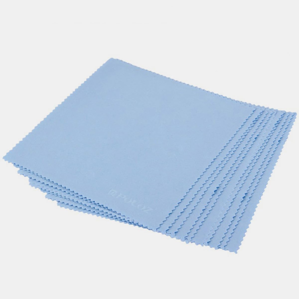 Healvian 500pezzi Panno Microfibra Per Pulizia Panni Per Occhiali Lenti Fotocamera Smartphone e Gioielli Blu Morbidi Riutilizzabili e Pocket Per Superfici Delicate