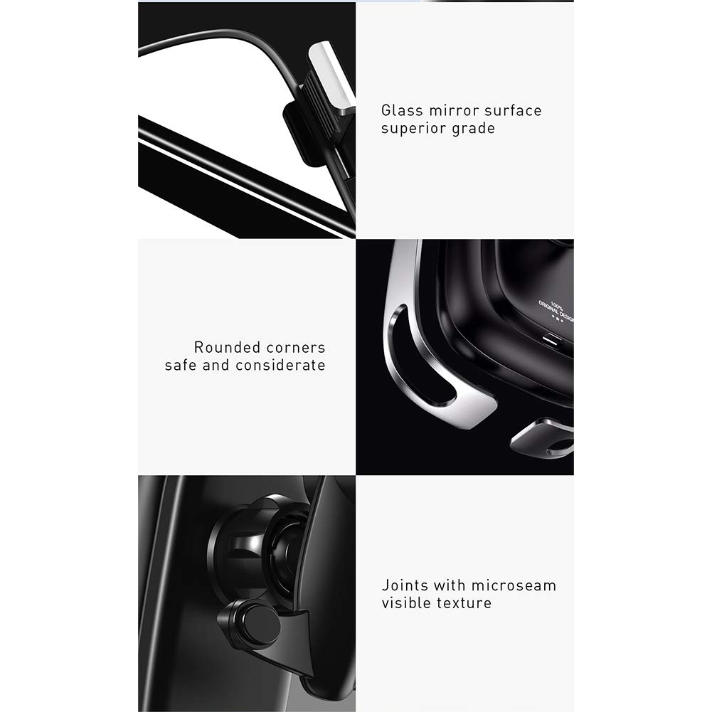 Yanghao Quick Charge Caricabatteria da Auto, 10W per Wireless Car Charger, iPhone Caricatore astuto infrarosso Veloce Ricarica Car Phone