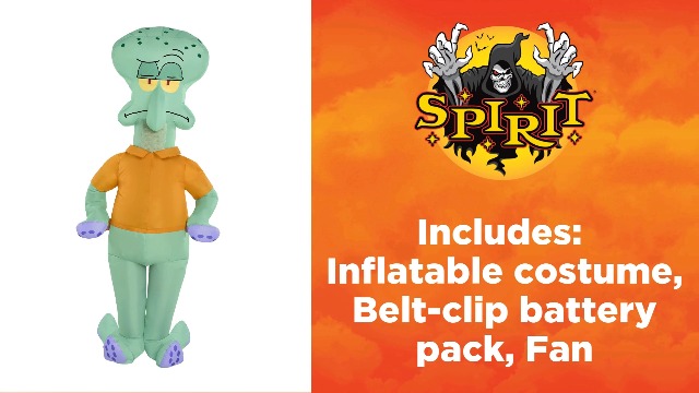 Disfraz inflable infantil de Calamardo Bob Esponja miniatura 2