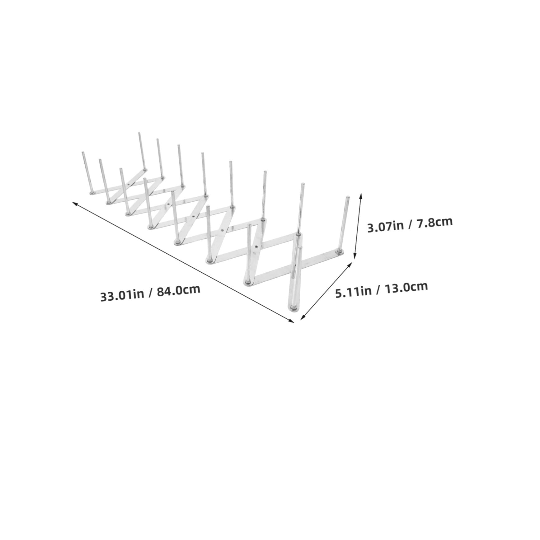 Ciieeo Adjustable Pot Lid Organizer with Drain Function Long Plate and Bowl Drying Rack for Efficient Countertop Organization