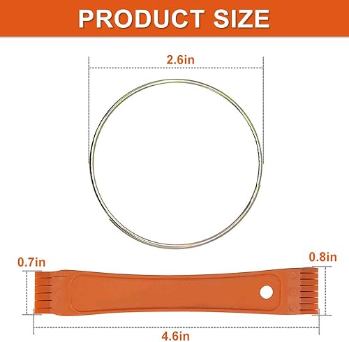 Miniatura 10 de Cenipar El juego de 5 peines de condensador de aire acondicionado incluye peine de aleta FCR6, peine de aleta de radiador de metal, peine de aleta