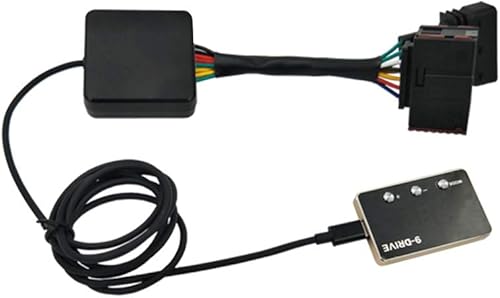 Mallofusa Controlador de respuesta del acelerador, controlador electrónico de acelerador, 9 modos, acelerador electrónico inteligente de carreras