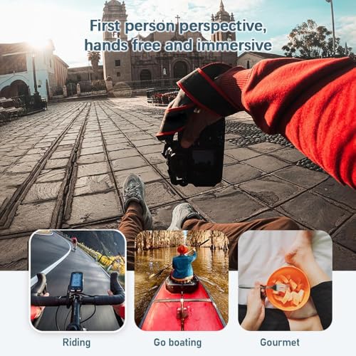 Image of Suicune Neck Phone Holder - POV /Vlog Neck Mount for Phones - Hands Free! with Phone Clip, Anti-Shake Chest Strap for Recording Video Compatible with iPhone Android Phones