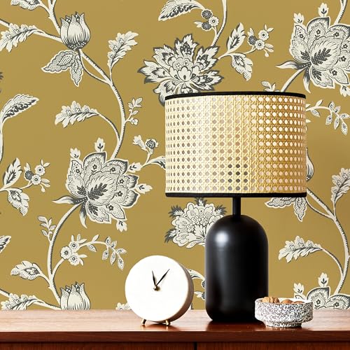 Fine Decor FD43450 Juliette Floral Wallpaper, Ochre, Brown, 53 x 1050 cm - Image 3