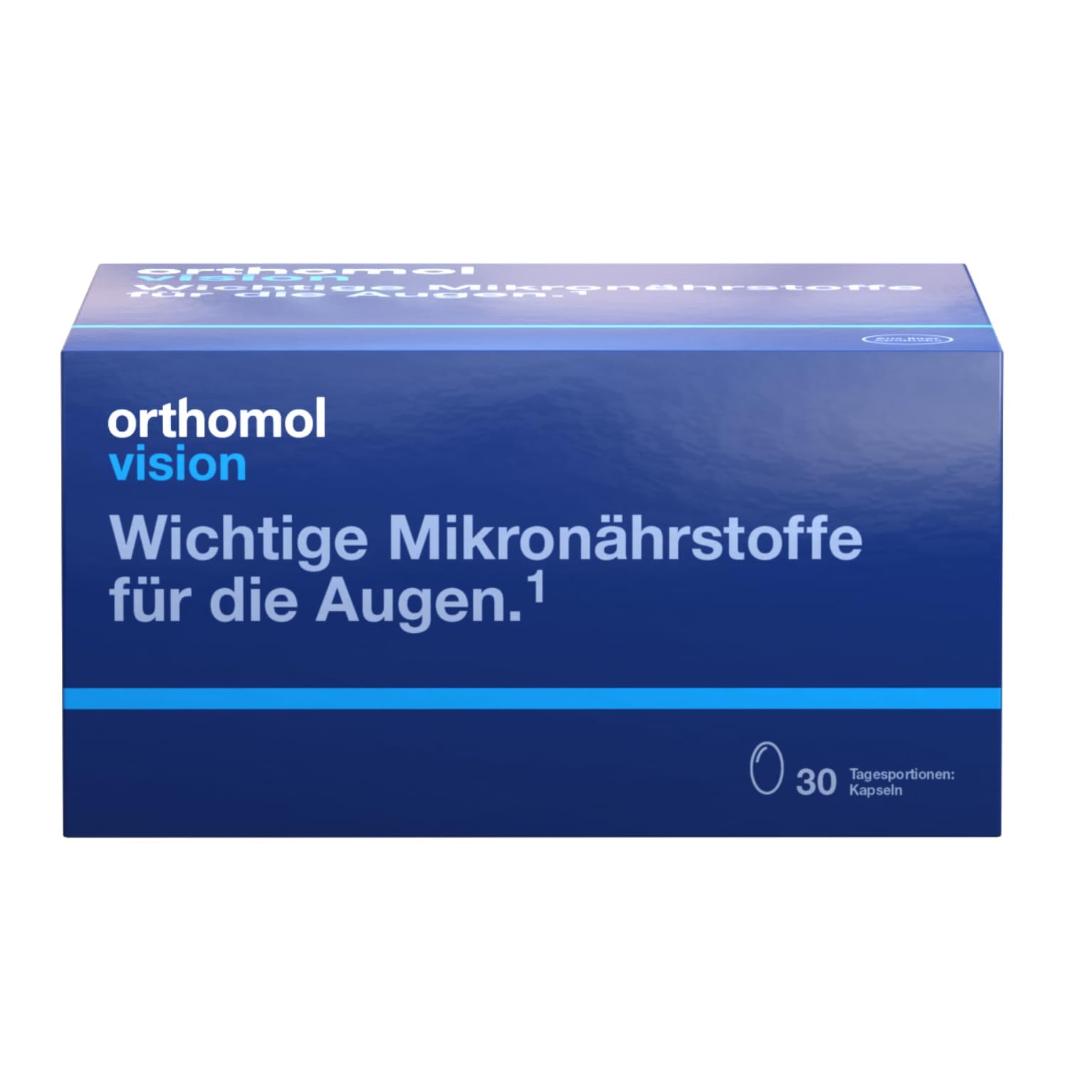 Orthomol Vision Kapseln: Mikronährstoffkombination für die Augengesundheit*, mit Vitamin A, B2, Zink & DHA (Omega-3), Lutein & Zeaxanthin, 30 Tagesportionen