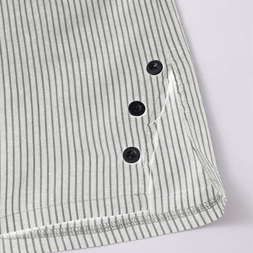 Pedal Pushers for Women Pull On Wide Leg Pants Cotton Linen Trousers Casual Loose High Waist Beach Pants4