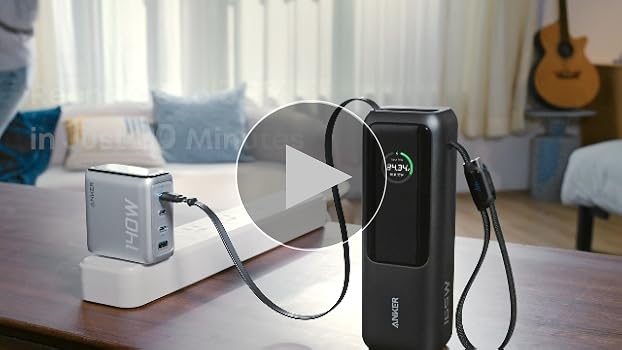 Anker Laptop Power Bank, 25,000mAh Portable Charger with