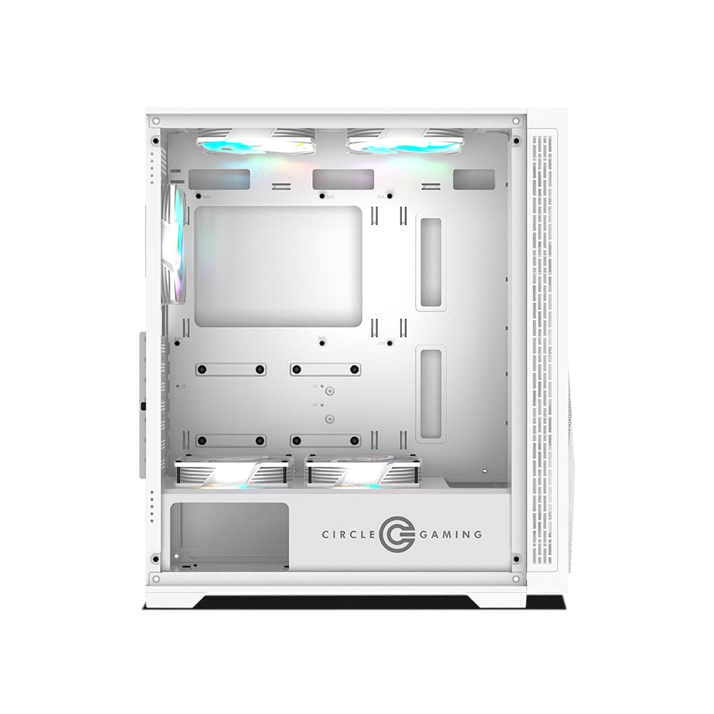 Circle Furious Mesh Gaming Case - White ARGB -5 Circle Furious Mesh Gaming Case - White ARGB -5
