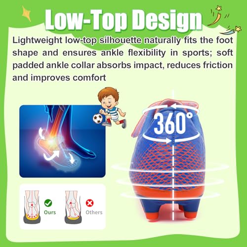 Kids Soccer Cleats Boys Football Cleats Girls Soccer Shoes Outdoor Football Shoes AG4