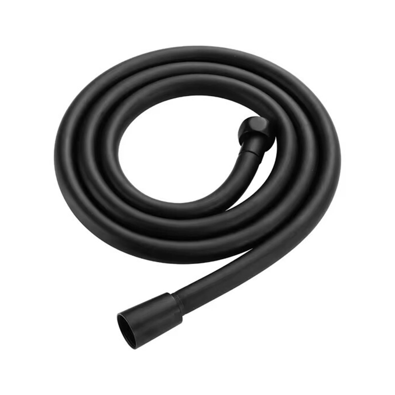 Bcxzppqdl 1Pcs Black Pvc Handheld Shower Hose Bathroom Gi/2(,150Cm)