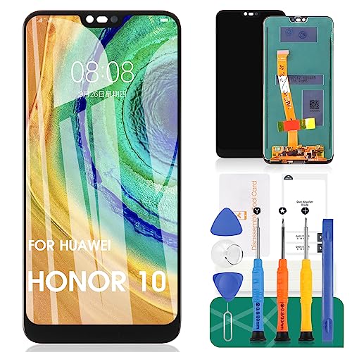 For Huawei Honor 10   Pantalla LCD de Repuesto para Honor 10, COL AL10, Pantalla LCD COL L29, Conjunto digitalizador táctil COL L19, COL TL10, Kits de reparación sin Marco (Negro)