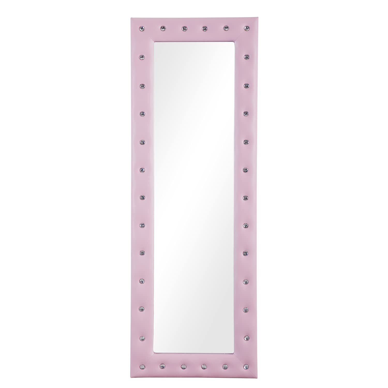 Crystal Tufted Full Length Mirror, Large Floor Mirror, Standing or Wall