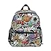 Doodle Seamless Texture Zaino Bambino per Ragazzo/Ragazza Carino Bambini Asilo Scuola Libro Bag con Cinghia Petto