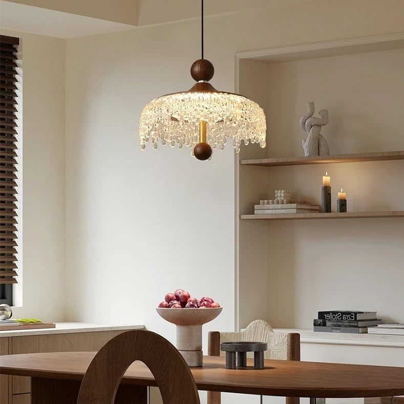 Lampe suspendue goutte d'eau design vintage pour salon et chevet