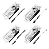 MURGIBEE LED Car Door Light Logo Projector Compatible with 3 5 6 7 M Series, Welcome Courtesy Puddle Step Ghost Shadow Lights, Gifts for Bimmer, Pack of 4
