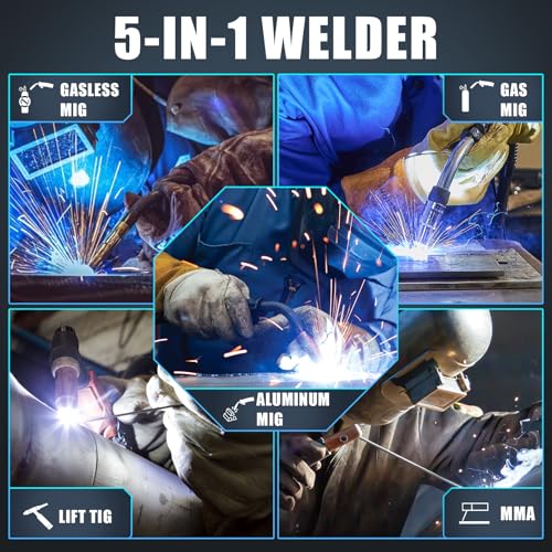 Azzuno MIG-155F-2 Aluminum Mig Welder 155Amp thumb #1