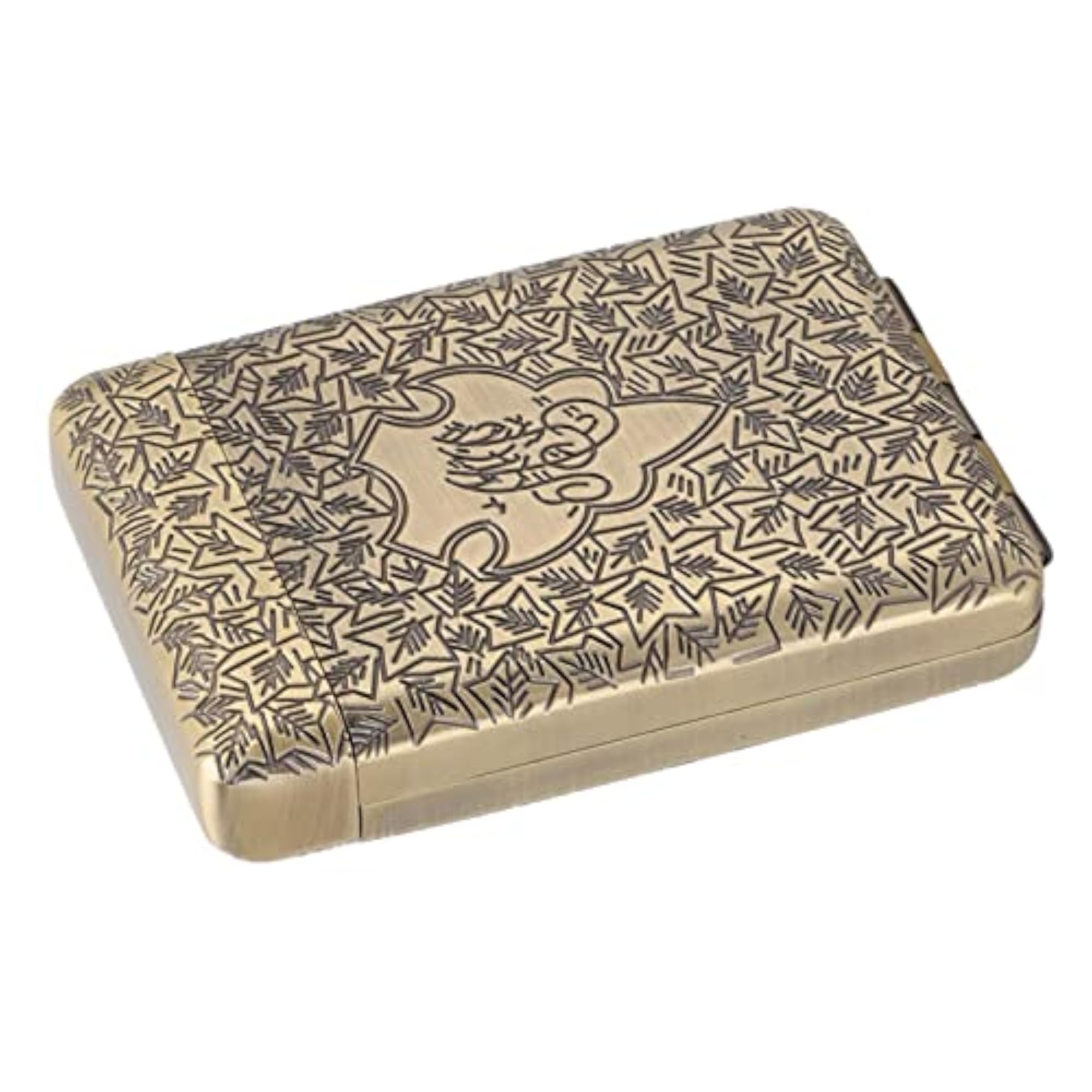 Retro Cigarette Case with Large Capacity, Bronze