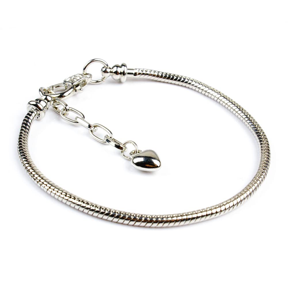 ATE Charm Pulsera Cadena de Serpiente con Broche de Langosta en Tamaño 16/18/20cm B04 (18)