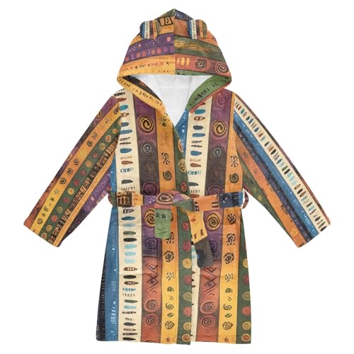 Ethnic Style Girls Robe With Hood Toddler Robes For Girls