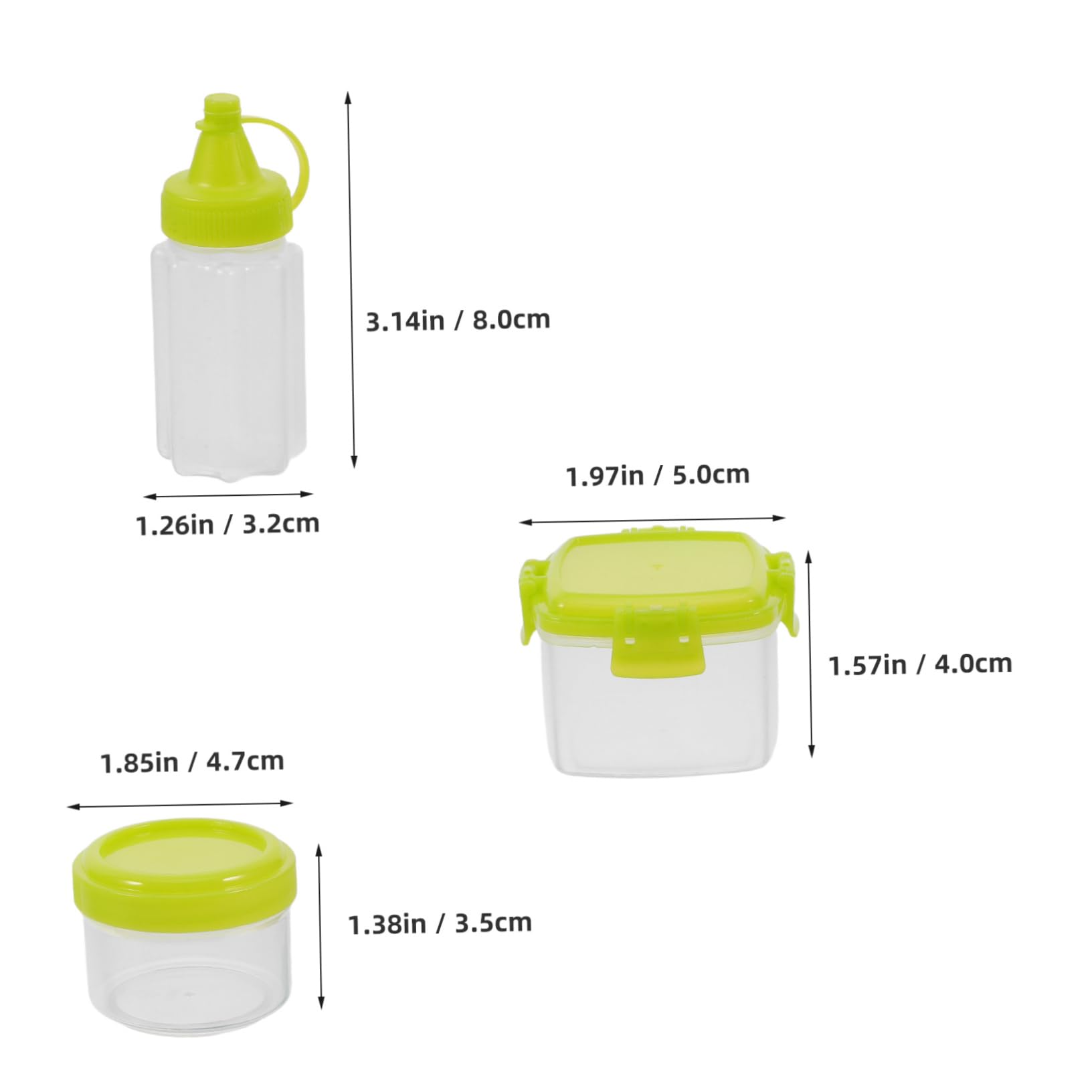 SOLUSTRE 12PCS Mini Condiment Bottles Portable Spice Jars Ketchup Squeeze Containers for Bbq Picnic Camping Outdoor Travel Versatile Seasoning Storage with Freshness Preservation