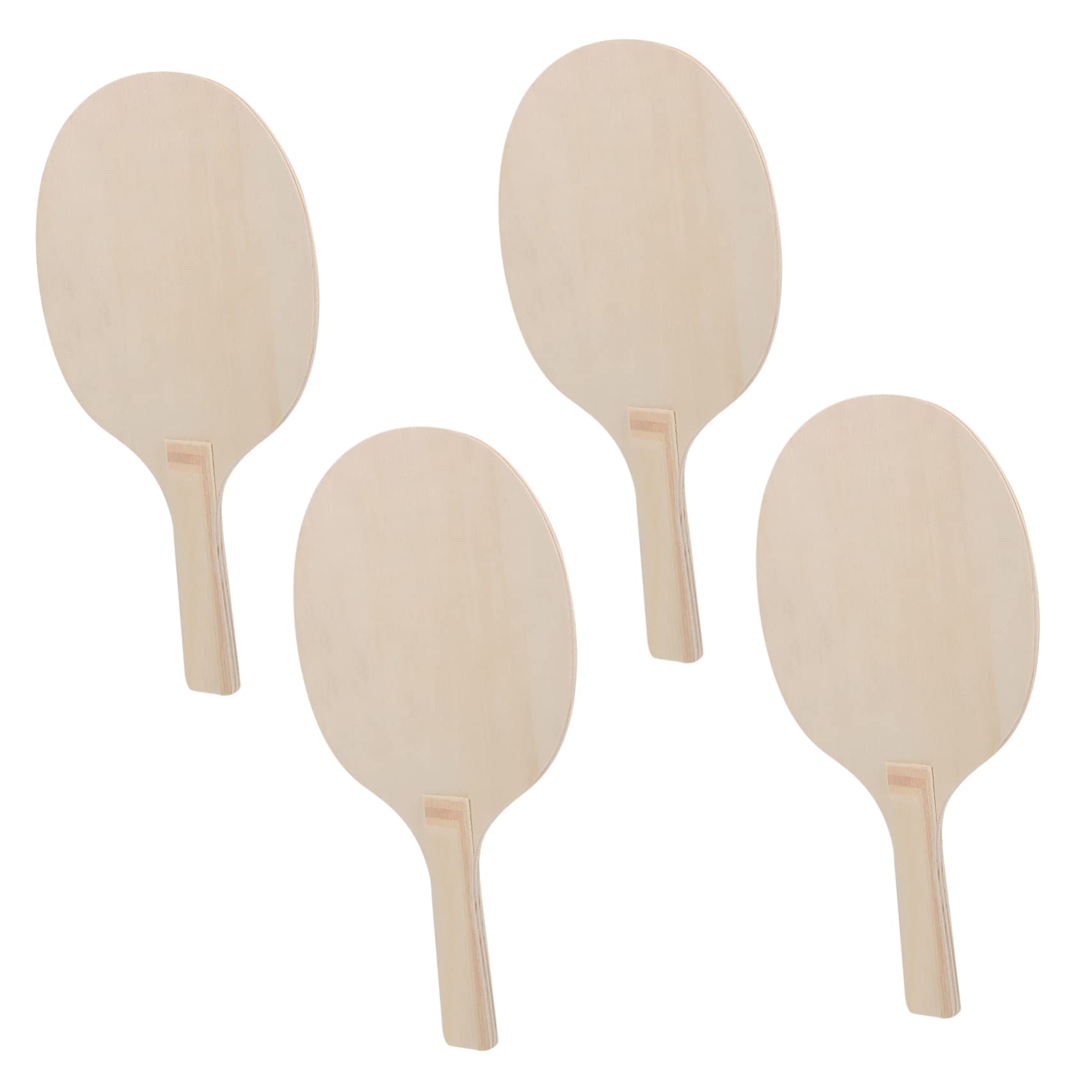 SUPVOX 4pezzi Racchette da Badminton in Legno Racchette da Gioco per Palloni da Spiaggia Leggero e Portatile Buona Elasticità per Tutte Le età Superficie Ampia per Controllo Stabile