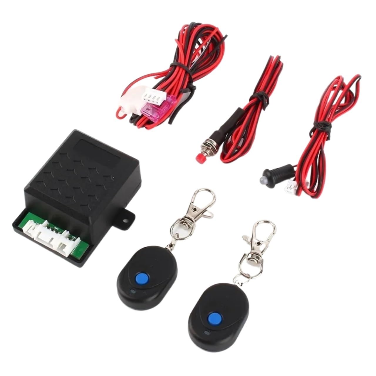 Sistema de Alarma Universal con Bloqueo inmovilizador Coche, protección antirrobo, Sistema Entrada sin Llave for vehículo