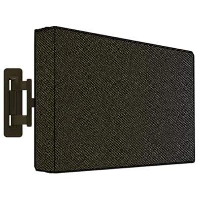 MENKOW Outdoor Waterproof TV Cover for 50-55 inch Flat Screen TV, 600D Heavy Duty Screen Protector, Size 47.5''W x 30''H x 5.5''D (50-55 inches)