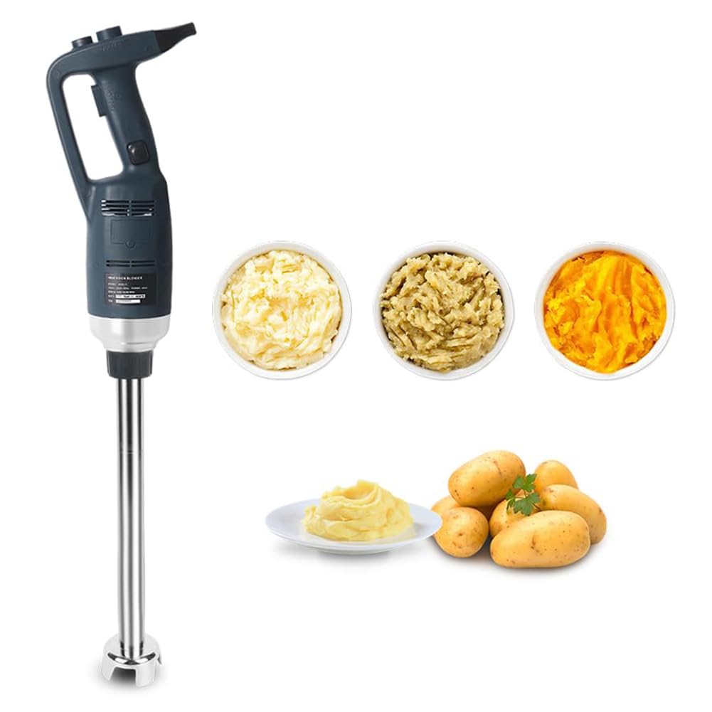 FHRKA Electric Stick Blender with 50cm Shaft, 500W Commercial Immersion Blender with Locking, Variable Speed 4000-16000 rpm