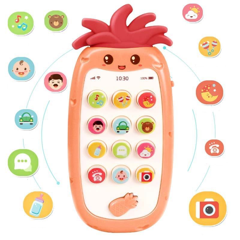 Musical Mobile enlightenment early education toy mobile phone… (orange)