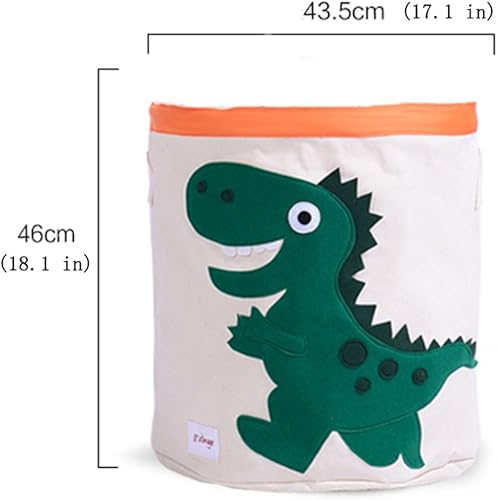 Miniatura 8 de Cesta de almacenamiento de lona plegable o organizador de juguetes para sala de juegos de niños, ropa, libros para niños, animales de peluche