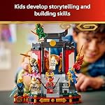 LEGO NINJAGO Ninja Affichage des caractères 15th Jouet de construction anniversaire pour les enfants, 14 + - Jeu Ninja avec le maître éclair élémentaire + 7 Chiffres - Idée cadeau pour les adolescents garçons et filles - 71866