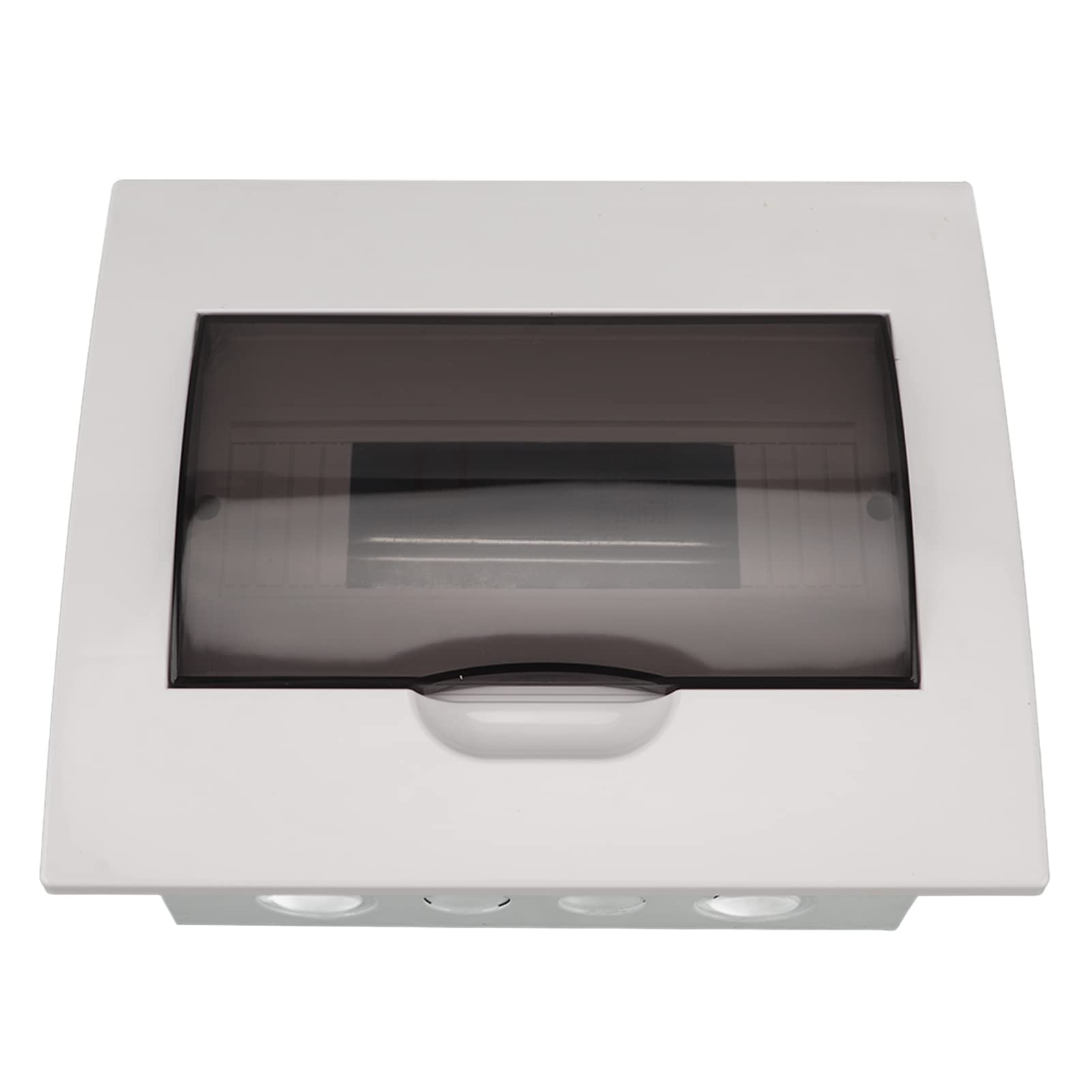 Caja de Distribución de 10 Vías Oculta con Cubierta Clara Riel DIN para la Protección del Interruptor Circuito, Diseño Fácil Hacer, Ideal para Hoteles y Centros Comerciales, Material Acero