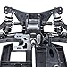 FullfunRC 1/10 Scale 4X4 On-Road Rolling Chassis Frame Kit - Hobby Grade RC Car Chassis for Adults, DIY Customizable RC Car Frame (Electric Parts Not Included)
