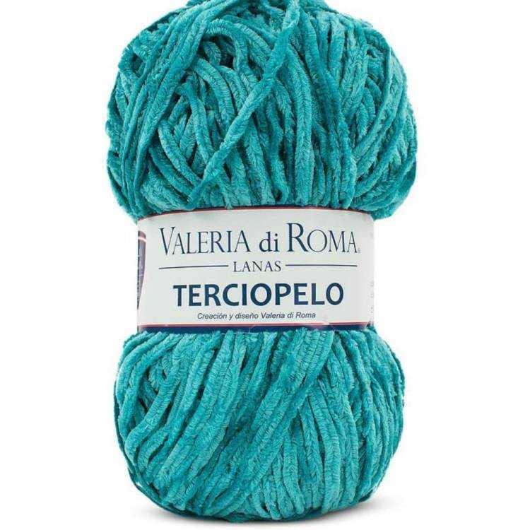 Valeria Terciopelo - (Paquetes 12 ovillos - 100 gramos c/u) Lanas para labores, 100% Poliéster (Cóctel 019)