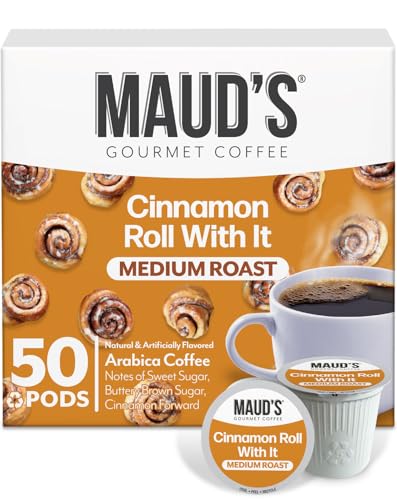 Image of Maud's Cinnamon Roll Flavored Coffee Pods, 50ct