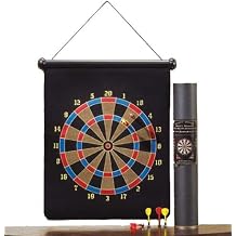 Large Magnetic Dartboard Dart Board Game W/6 Darts