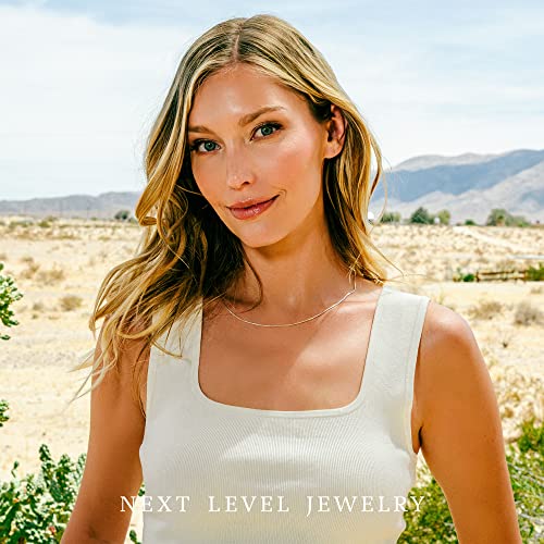 Diamond-Cut Sterling Silver Snake Chain Necklace, Sterling Silver Chains for Women, Sterling Silver Necklace for Women, Sterling Silver Necklace Men, IT-ProLux 925 Italy, Next Level Jewelry3