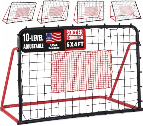 ZEALFEEL 10-Angle Soccer Rebounder Net