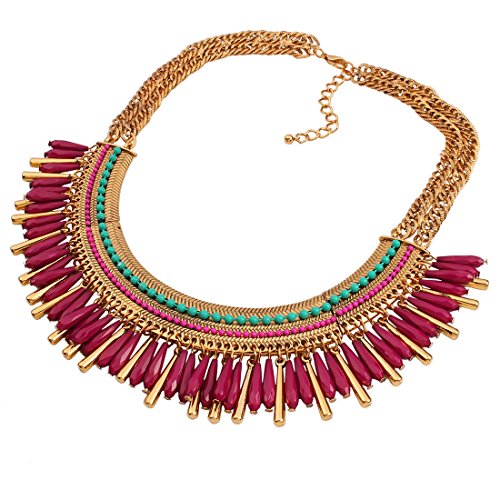 QIYUN.Z Donne della Lega Nappe Redine Collana