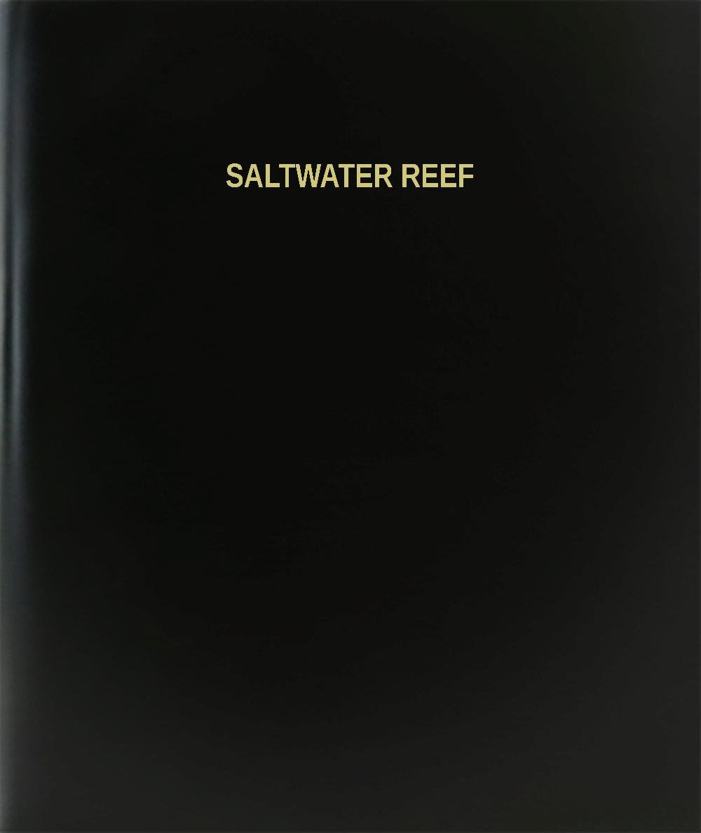 BookFactory Saltwater Reef Log Book/Journal/Logbook - 120 Page, 8.5"x11", Black Hardbound (XLog-120-7CS-A-L-Black(Saltwater Reef Log Book))
