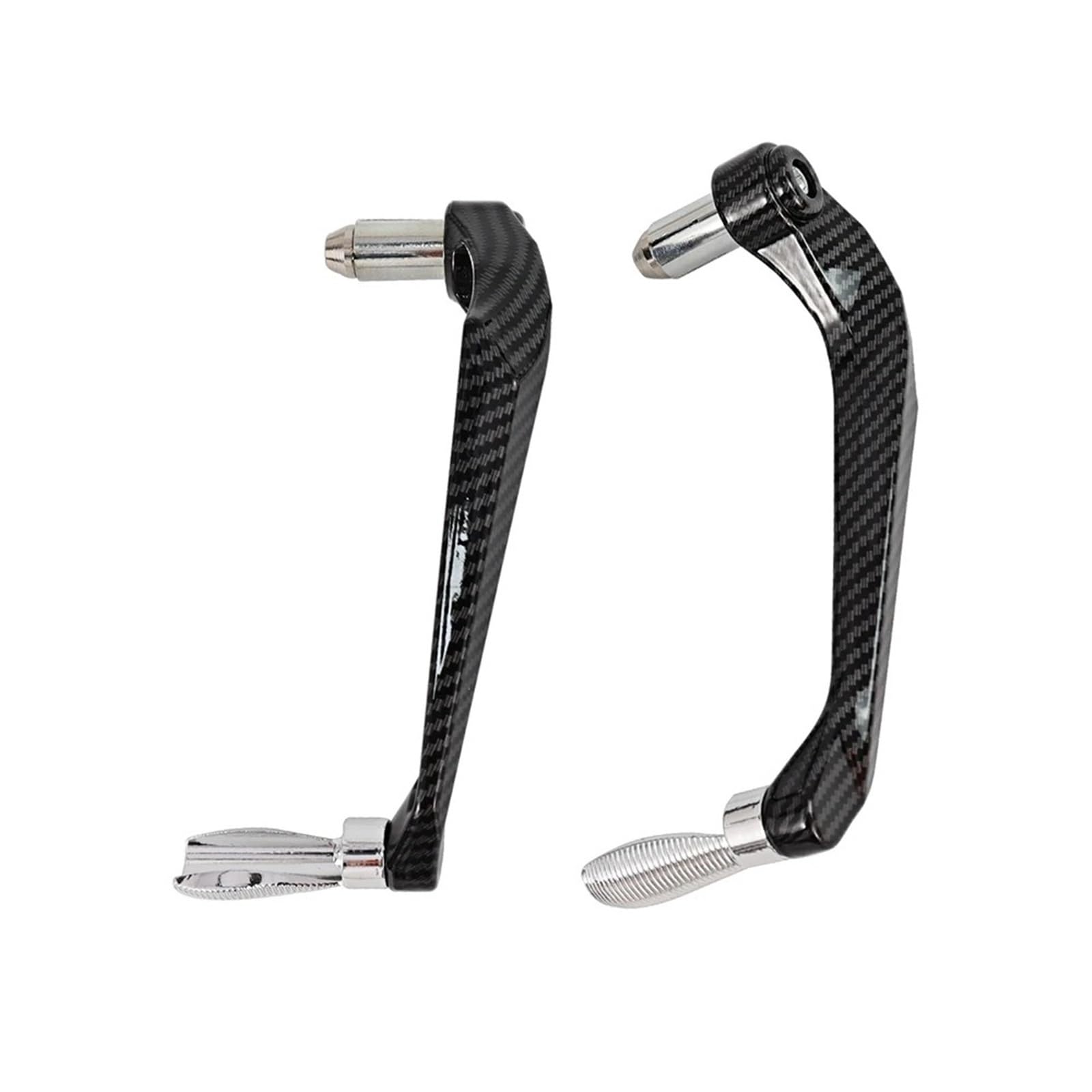 Hjtedhe A Silver Motorcycle Levers Handguard Universal Motorcycle Levers Guard Brake Handlebar Protector(A Silver)