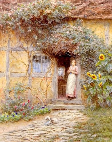Art Mural la porte du chalet Helen Paterson Allingham pour réveiller un mur blanc